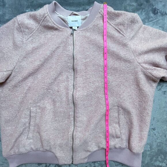 Old Navy Coat Womens Plus 3XL Pink Jacket Cozy Warm Bomber Preppy Girly - Picture 5 of 6